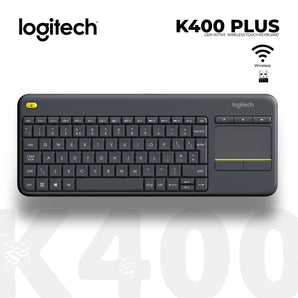 LOGITECH K400 Plus Wireless Touch Keyboard - BLACK (920-007145)